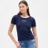 FRCH SS MOD RIB ABBRV TEE NAVY UNIFORM