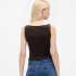 SL CLOSEKNIT CROP BOAT - 22 1/2 TERRA BROWN