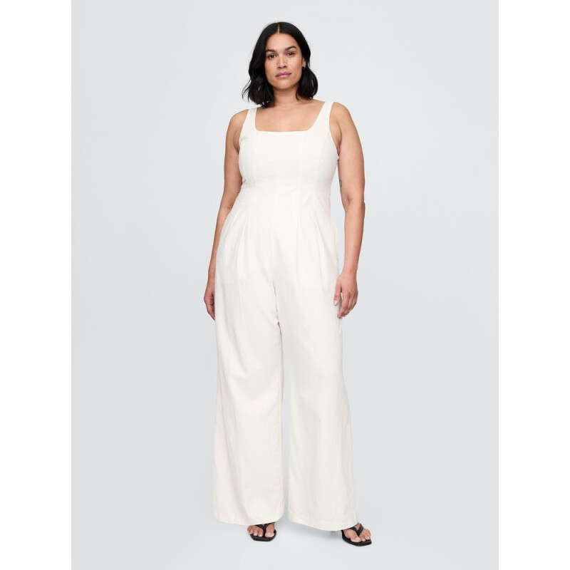 SL SEAMED JUMPSUIT NEW OFF WHITE