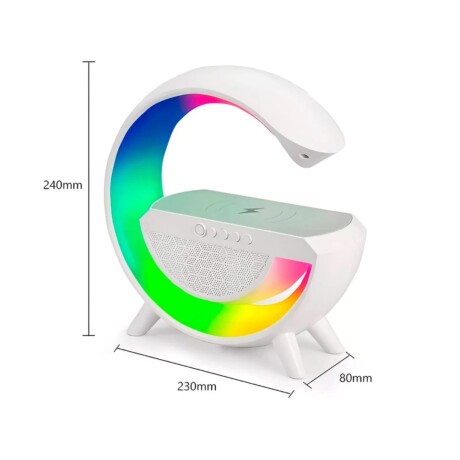 VELADORA PARLANTE CARGADOR DE CELULAR CON LUCES VELADORA PARLANTE CARGADOR DE CELULAR CON LUCES