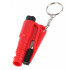 Mini Martillo Seguridad Autos Llavero Rompe Vidrios Ventanas Color Rojo