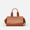 Cartera de mano Mila en cuero liso Cuoio