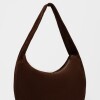 Bolso Nicky en cuero gamuza Chocolate