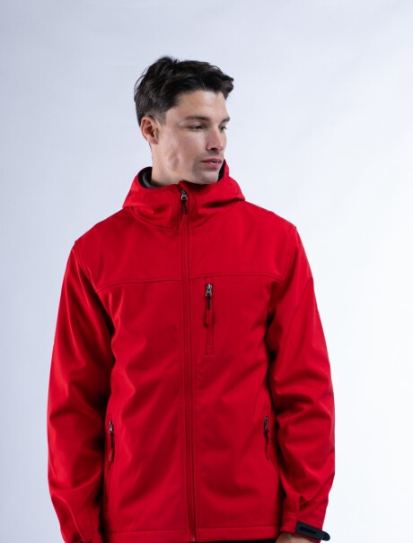Campera Neopreno con Capucha Rojo