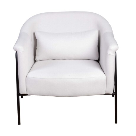 BUTACA TELA-Y-METAL NATURAL-BEIGE LYON NATURAL