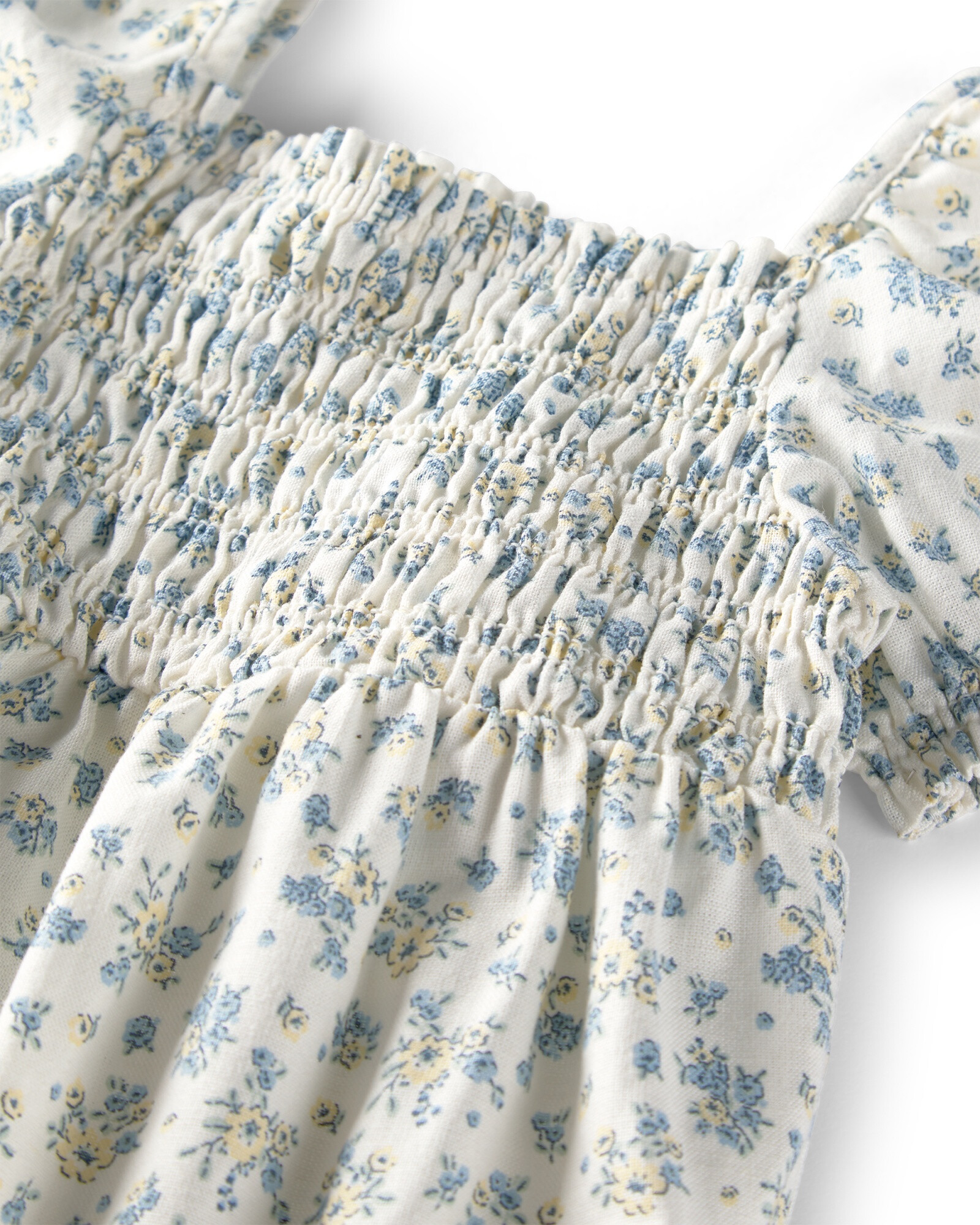 Body bombachudo de algodón orgánico, diseño floral Sin color