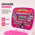 Mini Laptop Educativa Bilingüe con 52 Teclas Rosa 1