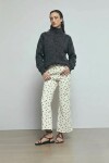 Cardigan abotonado gris oscuro