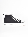 ZAPATILLA PLATAFORMA CAÑA ALTA NEGRO