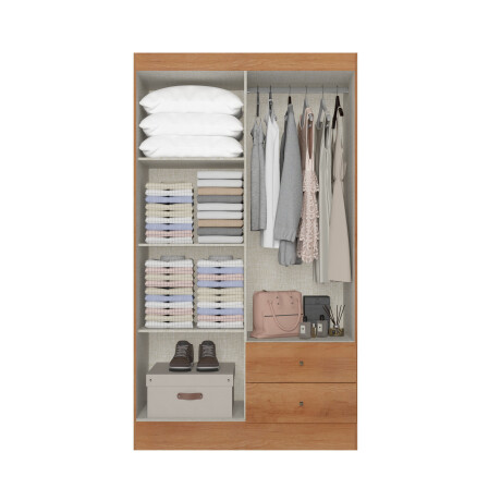 PLACARD ROPERO 4 PUERTAS MDP MARRON ASTRO II