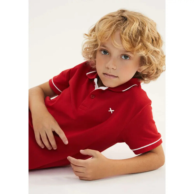 CAMISA POLO MM MASC VERMELHO ESCURO