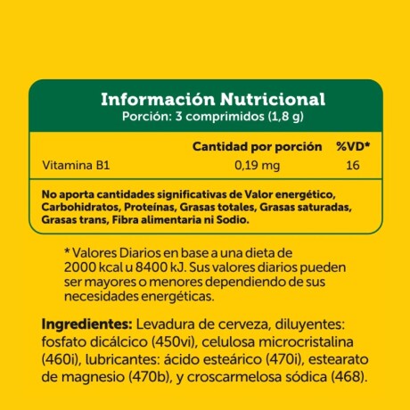 Levadura De Cerveza 250caps Natural Life Levadura De Cerveza 250caps Natural Life