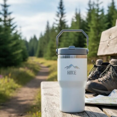 Termo Grip 590 ML Hike Color Blanco