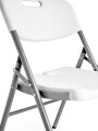 SILLA PLEGABLE LINEA MILAN BLANCO (V)