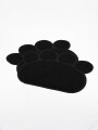ALFOMBRA HUELLA SET X 2 NEGRO
