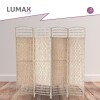 Biombo separador de rattan 1.8 mts Beige