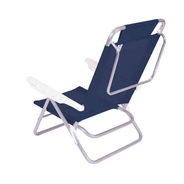 SILLA RECLINABLE 6 POSICIONES ALUMINIO SUMMER AZUL AZUL