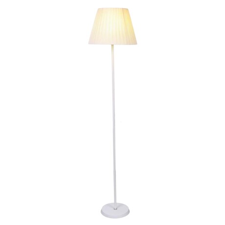LÁMPARA DE PIE METAL-Y-TELA BLANCO XYF8085