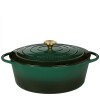 OLLA OVAL HIERRO 33CM VERDE OSCURO OLLA OVAL HIERRO 33CM VERDE OSCURO