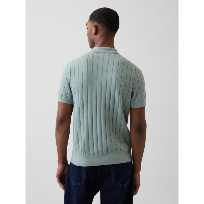 SS SWEATER POLO SAGE 2