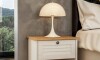 Mesa de Luz - 1 Cajón - Línea Valenciana Blanco