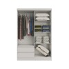 Ropero 4 Puertas en MDP - Viena Blanco