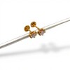 Caravanas Solitario oro- Oro bajo - Zirconia - CA8172 conpiedra