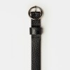 Cinturon Mars en cuero snake bitono Negro