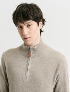 470415 REMERA HARRINGTON LABEL Beige Melange