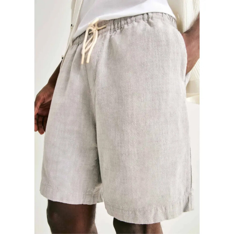 BERMUDA MASC CINZA CLARO