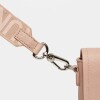 Bandolera The Flap Penny en efecto cuero saffiano Rosa