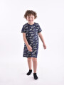 PIJAMA PETER REMERA + SHORT ESTAMPADO 1