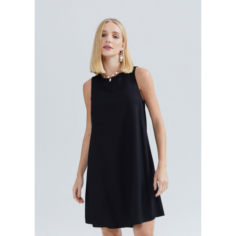 VESTIDO CURTO FEM NEGRO