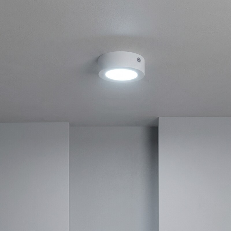 PLRA006 Panel LED Redondo de Adosar 6W Luz Fría