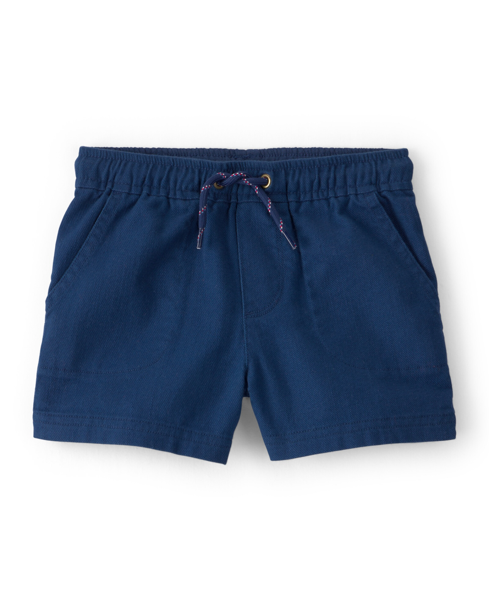 Short de sarga, azul marino Sin color