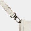 Cartera de mano Capri en cuero arrugado Blanco