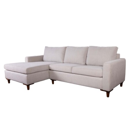 SOFÁ C/CHAISE MÁS DE 4 CUERPOS TELA NATURAL-BEIGE NAPOLI BEIGE