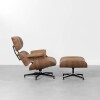 BUTACA CUERO - CHARLES EAMES - C/APOYA PIES - CUERO COLOR CASTAÑO BUTACA CUERO - CHARLES EAMES - C/APOYA PIES - CUERO COLOR CASTAÑO