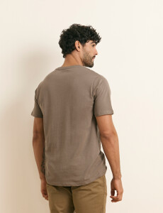 520658 T-SHIRT HARRINGTON LABEL Kaki