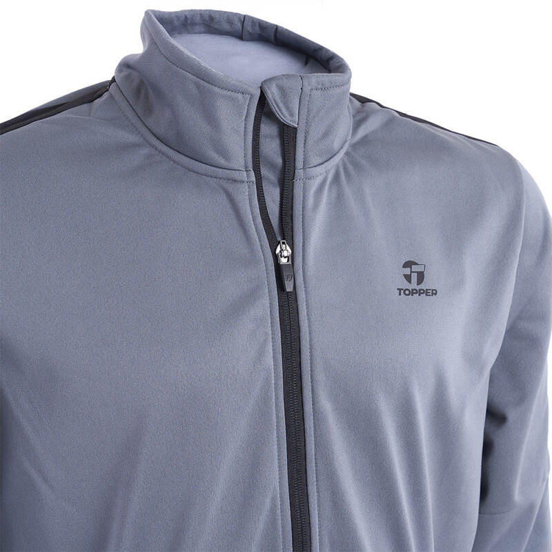 CAMPERA MEN TRNG TEAM gris castle GRIS CLARO/NEGRO/NARANJA