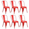 Pack 6 Sillas Tolix Lumax Varios Colores Living Comedor Rojo