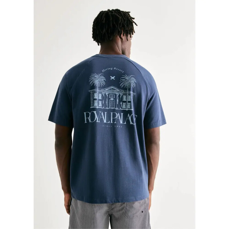 CAMISETA MM MASC AZUL ESCURO