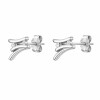 Caravanas Lineas Asimetricas- Plata 925 - CA4332 sinpiedra