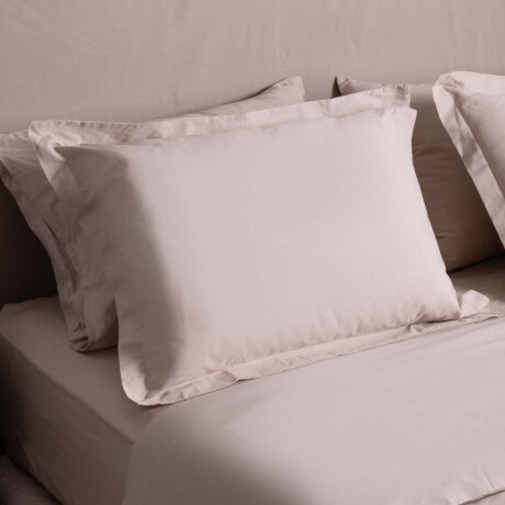 SET FUNDA NÓRDICA QUEEN ALGODON MARRON COTTON BASIC 180H TOSTADO