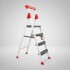 Escalera Plegable De 4 Escalones Hasta 150 Kg Zln0683 ESCALERA PLEGABLE ZILAN ZLN0683