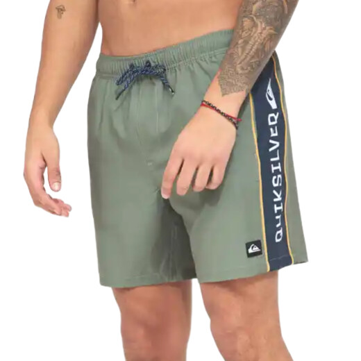 Short Quiksilver Franja Logo - Verde Short Quiksilver Franja Logo - Verde