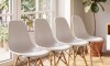 Silla Eames Pack 4 Unidades Calidad Premium Blanco