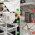 Escurridor Seca Platos Vajilla 2 Niveles Con Bandeja Drenaje Agua Cocina Imback Color Blanco Escurridor Seca Platos Vajilla 2 Niveles Con Bandeja Drenaje Agua Cocina Imback Color Blanco