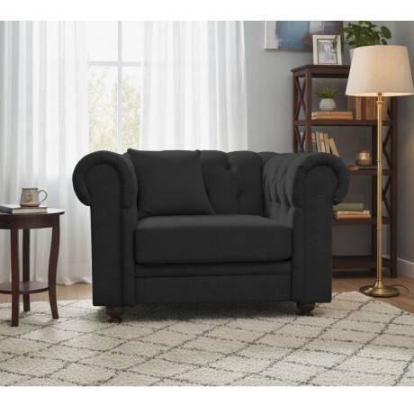 SOFÁ SILLÓN 1 CUERPO - CON ALMOHADÓN NEGRO