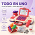 Caja Registradora Infantil Juguete C/ Sonido y Accesorios Color Rosa